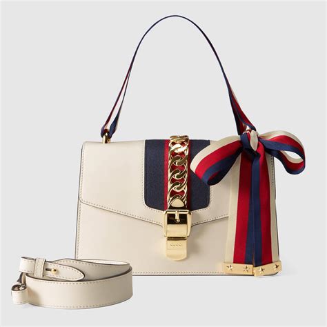 gucci shopping white bag|gucci shoulder bag price.